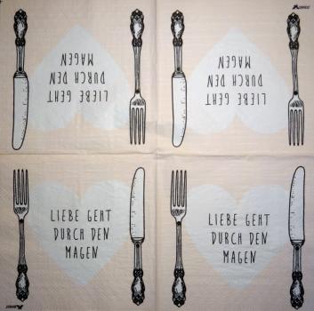 TX-104 Text - 3-lagig - Stewo - Liebe geht durch den Magen